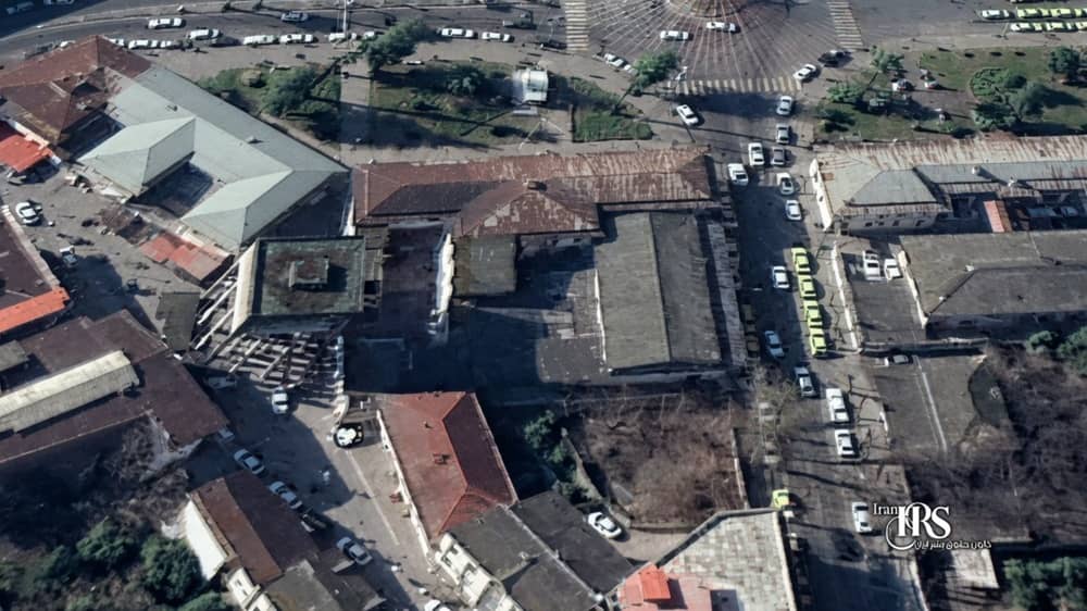 Aerial view of Rudsar Prison, Iran