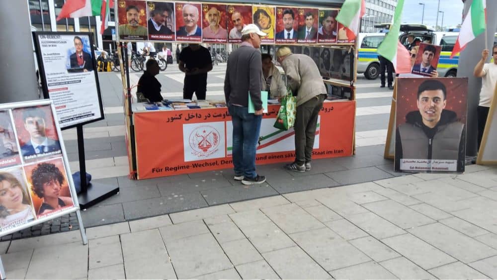 On August 29, 2026, NCRI supporters of in Cologne, Germany, held a rally and photo exhibition condemning executions in Iran