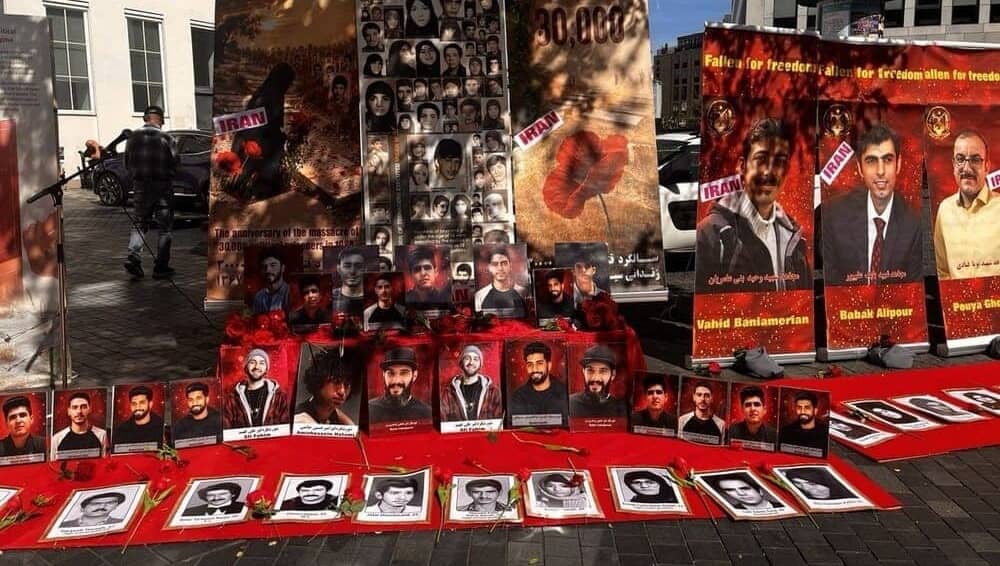 On August 12, 2026, NCRI supporters in Copenhagen, Denmark, held a rally and photo exhibition in Copenhagen to commemorate the anniversary of the 1988 massacre of political prisoners in Iran