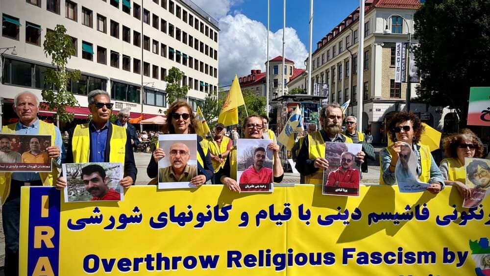 August 1, 2026: NCRI supporters in Gothenburg, Sweden, gathered to protest the Iranian regime’s ongoing wave of executions