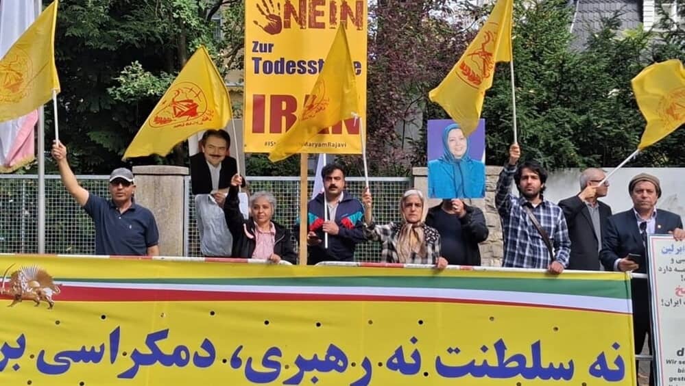 On September 15, 2026, NCRI supporters continued their sit-in protest outside the Iranian regime’s embassy in Berlin, Germany, for the 200th consecutive day