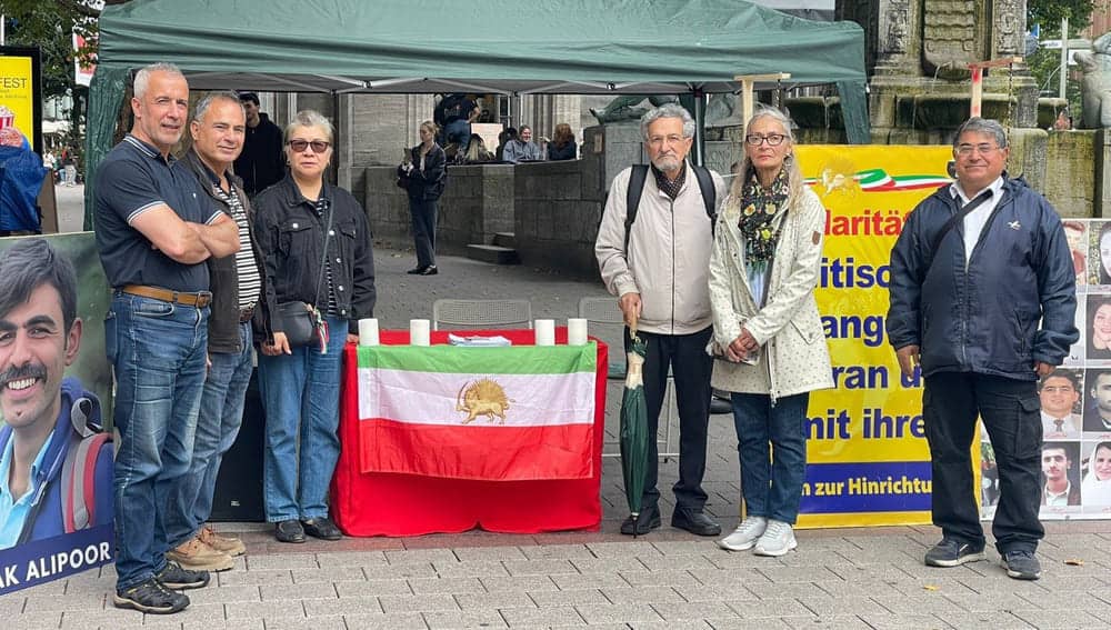 On September 1, 2026, NCRI supporters held a rally and photo exhibition in Hamburg, Germany, to condemn executions carried out by Iran’s ruling regime