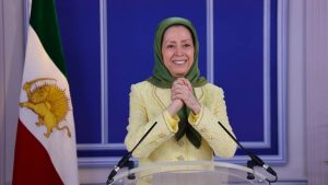 NCRI President-elect Mrs. Maryam Rajavi shares a video message with thousands of Iranians gathered in New York on September 22, 2026