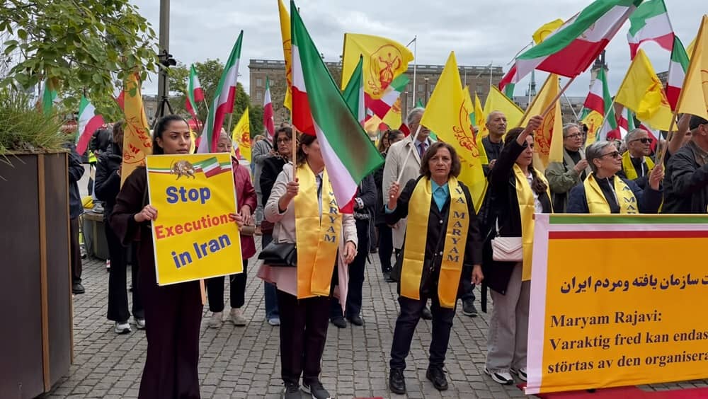 On September 12, 2026, supporters of the Iranian Resistance and members of the Iranian community gathered in Stockholm, Sweden, to mark the fourth anniversary of Iran’s nationwide uprising of 2022