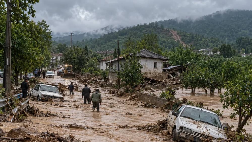 Heavy rains and floods strike Iran's northern Mazandaran Province in early September 2026