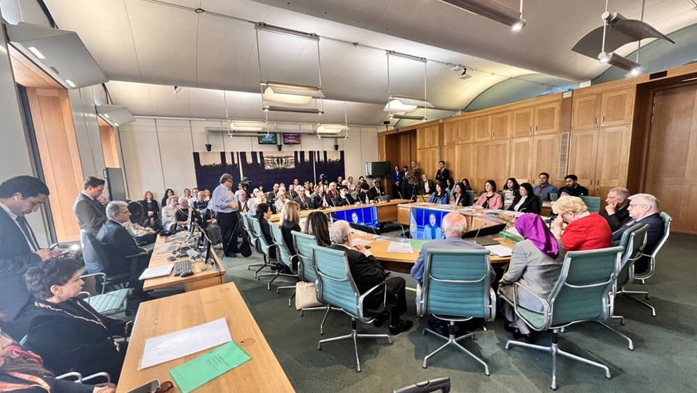 British parliamentarians, legal experts, academics and Iranian community representatives gather at Portcullis House in Westminster on September 9, 2026