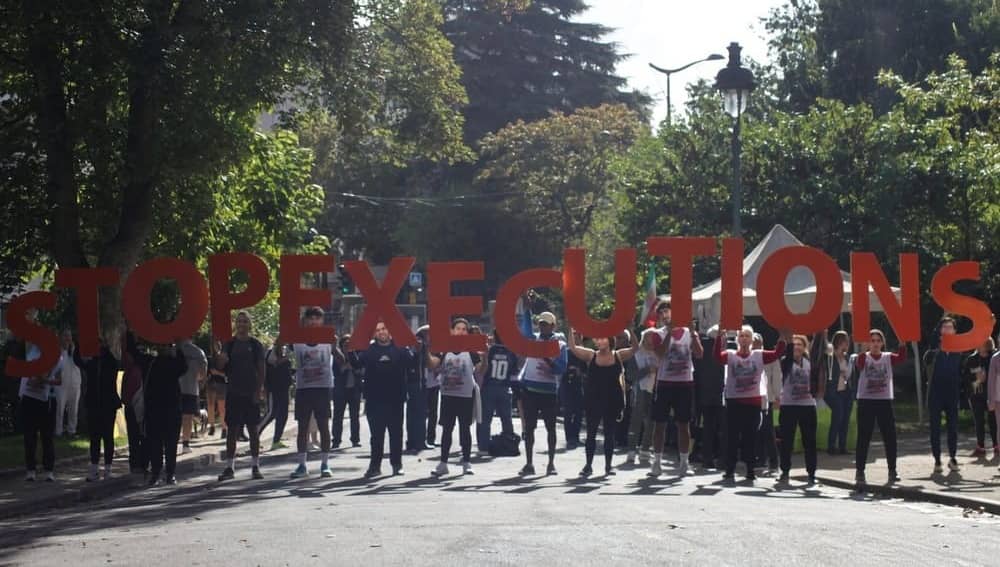 October 10, 2026 – On the World Day Against the Death Penalty, supporters of the Iranian Resistance and human rights advocates took part in a 3.5-kilometer run at Parc Montsouris in Paris to condemn executions in Iran