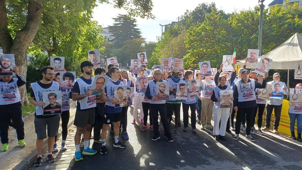October 10, 2026 – On the World Day Against the Death Penalty, supporters of the Iranian Resistance and human rights advocates took part in a 3.5-kilometer run at Parc Montsouris in Paris to condemn executions in Iran