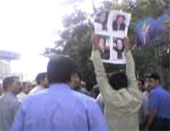 Relatives of political prisoners and thousands of Tehran residents gathered this afternoon outside the main entrance to Tehran University and its surrounding area. Relatives of political prisoners and thousands of Tehran residents gathered this afternoon outside the main entrance to Tehran University and its surrounding area.