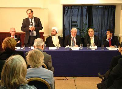 From left: Jonathan Shaw, Mark Muller, Ayatollah Ganjei, Lord Clarke, Andrew MacKinlay and Masoud Zabeti From left: Jonathan Shaw, Mark Muller, Ayatollah Ganjei, Lord Clarke, Andrew MacKinlay and Masoud Zabeti