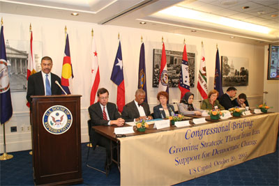 Panel of speakers at the congressional briefing on Iran - Oct 20 Panel of speakers at the congressional briefing on Iran - Oct 20