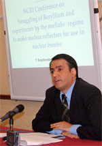 Hossein Abedini, member of the Foreign Affairs Committee of the National Council of Resistance of Iran Hossein Abedini, member of the Foreign Affairs Committee of the National Council of Resistance of Iran