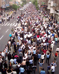 Tabriz-demo3-23May Khamenei threatens Azerbaijanis with more suppression