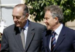 Chirac-Blair Chirac, Blair meet in Paris to discuss Iran, energy