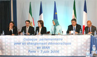 Paris-Parliament2-7Jun French parliamentarians meet to discuss democratic change in Iran