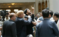 Qom-Rafsanjani-2 Iran: Opposition blamed for disruption in Rafsanjani's speech in Qom