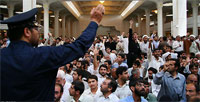 Qom-Rafsanjani-4 Rafsanjani's speech in Qom disrupted, forces him to leave town