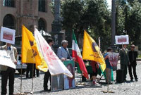 Rome-rally-7jun Mullahs' meddling in Iraq condemned