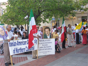 California-rally-21July Bombing of water pipeline in Iraq by Iran regime condemned