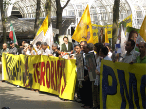Dusseldorf-25July Outrage at Iran regime's bombing of water pipelines spread