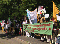 Holland-rally-July21 Plots against Iranian Mojahedin based in Iraq condemned by Hague rally