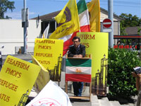 Geneva-sitin Geneva sit-in condemns Iran regime's threats to PMOI in Iraq