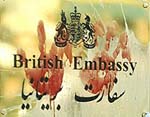 Iran: Angry demonstrators pelt British embassy in Tehran Iran: Angry demonstrators pelt British embassy in Tehran