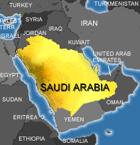 Saudi-iran-map
