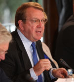 Struan Stevenson speaking in seminar on Iran Struan Stevenson speaking in seminar on Iran