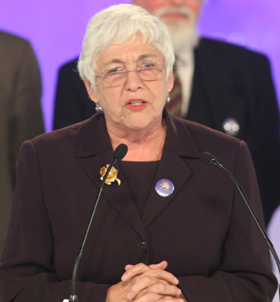 Baroness Joyce Gould speaking in the gathering of more than 70,000 Iranians in Paris on June 28, 2008 Baroness Joyce Gould speaking in the gathering of more than 70,000 Iranians in Paris on June 28, 2008
