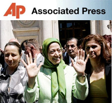Iran: Maryam Rajavi arrives at Italian Parliament