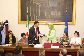 Iran: Maryam Rajavi’s press conference in Italy Iran: Maryam Rajavi’s press conference in Italy