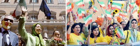 Iran: Maryam Rajavi cheered in front of Italian Parliament Iran: Maryam Rajavi cheered in front of Italian Parliament