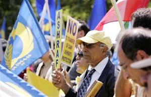 Editor's note: AP photo-Iranian-American supporters of the Iranian Resistance, and families of Camp Ashraf residents, rally across from the White House in Washington, Monday, Sept. 8, 2008. Editor's note: AP photo-Iranian-American supporters of the Iranian Resistance, and families of Camp Ashraf residents, rally across from the White House in Washington, Monday, Sept. 8, 2008.