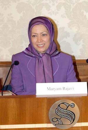 Maryam Rajavi at the Italian Seante Maryam Rajavi at the Italian Seante