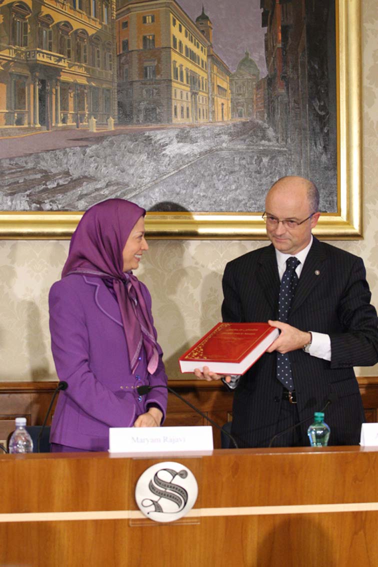 Maryam Rajavi in the Italian Senate Maryam Rajavi in the Italian Senate