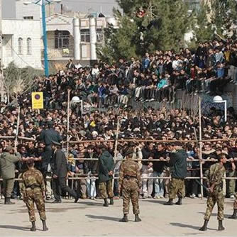 Archive photo of youths protests in Iran Archive photo of youths protests in Iran