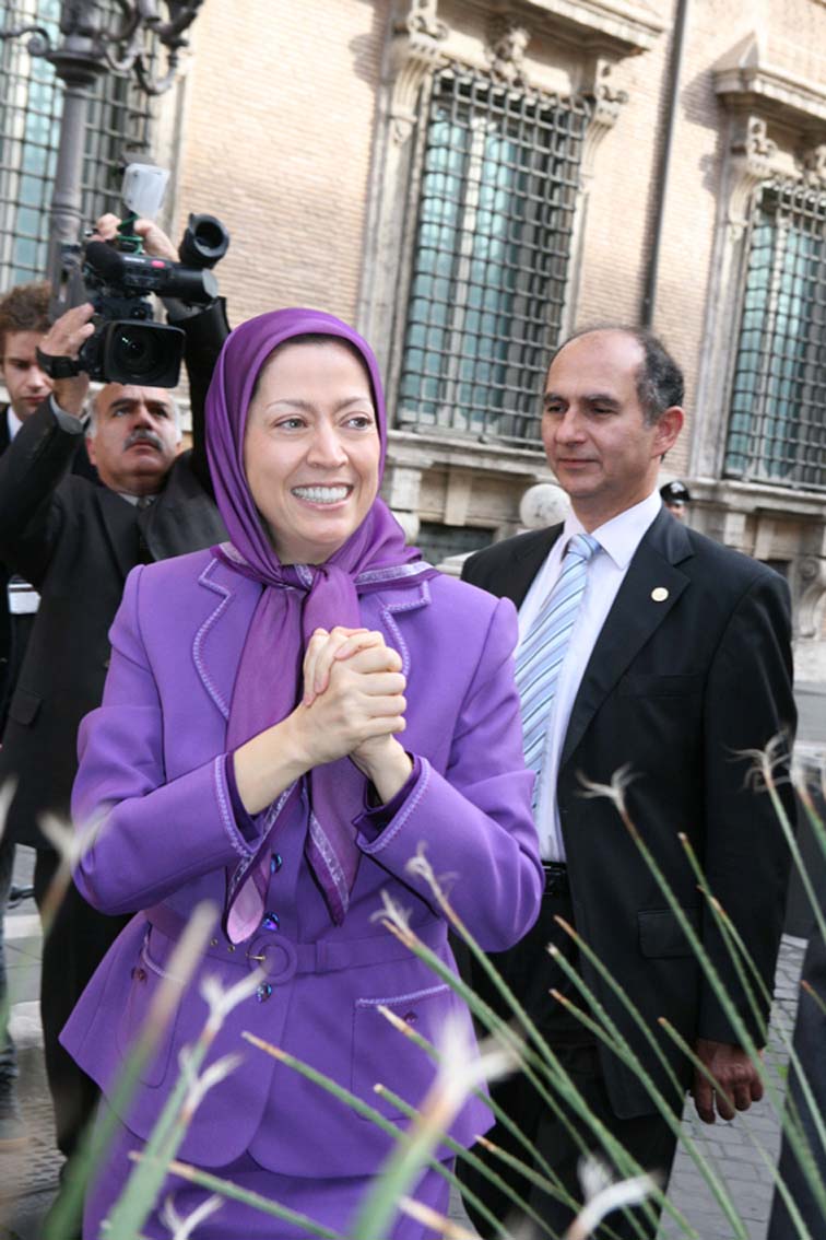 Maryam Rajavi last trip to Italy Maryam Rajavi last trip to Italy