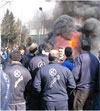 Kiyan Tire factory workers in their strikes in winter 2007 Kiyan Tire factory workers in their strikes in winter 2007