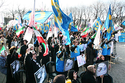 Demonstration outside French Forign Ministry Demonstration outside French Forign Ministry