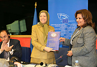 Dr. Alejo Vidal-Quadras, the Vice-President of the European Parliament. Mrs. Maryam Rajavi, the President-elect of the Iranian Resistance and Mrs. Nariman Rousan, member of Jordanian Parliament Dr. Alejo Vidal-Quadras, the Vice-President of the European Parliament. Mrs. Maryam Rajavi, the President-elect of the Iranian Resistance and Mrs. Nariman Rousan, member of Jordanian Parliament