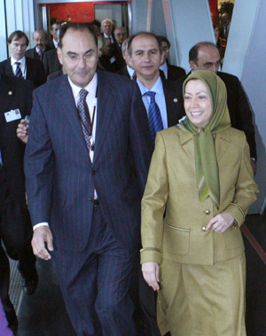European Parliament Vice president Alejo Vidal-Quadras and Mrs. Maryam Rajavi European Parliament Vice president Alejo Vidal-Quadras and Mrs. Maryam Rajavi