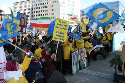 Demonstration in Brussels to remove PMOI from blacklist Demonstration in Brussels to remove PMOI from blacklist