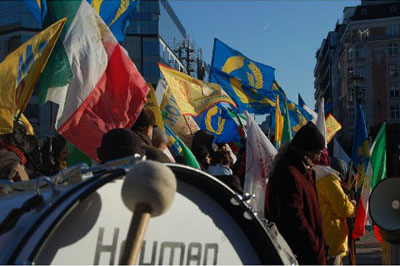 Iranian activists gathered in protest to EU Council Presidency in Brussels Iranian activists gathered in protest to EU Council Presidency in Brussels