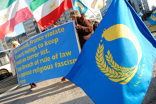 Demonstration outside EU headquarters Demonstration outside EU headquarters