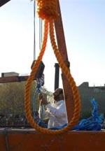 A man hanged in Iran A man hanged in Iran