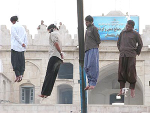 Four prisoners hanged in public - File Photo Four prisoners hanged in public - File Photo