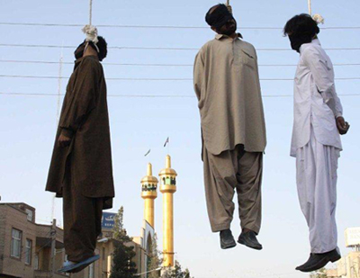Iranian regime henchmen executed three men in public hastily in southeastern city of Zahedan, the state-run news agency IRNA reported on May 30, 2009. Iranian regime henchmen executed three men in public hastily in southeastern city of Zahedan, the state-run news agency IRNA reported on May 30, 2009.
