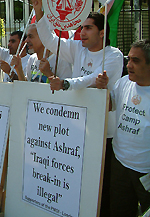 Iranians protest in support of Camp Ashraf residents Iranians protest in support of Camp Ashraf residents