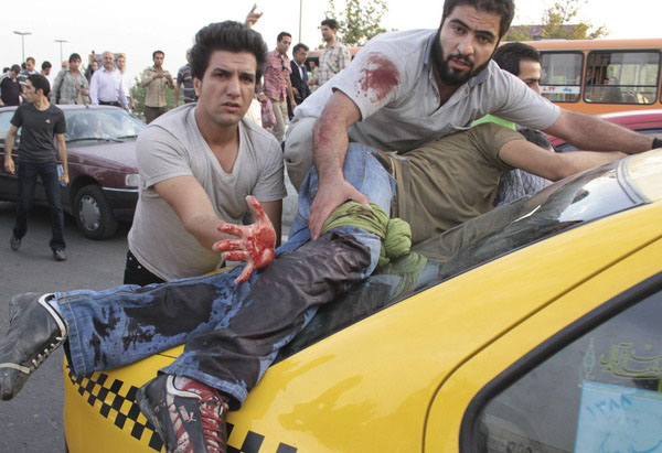 Injured protestor Injured protestor